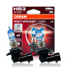 Комплект галогенових ламп OSRAM HB3 9005NL-2HB Night Breaker LASER NG +150% 60W 12V P20d (2 шт)