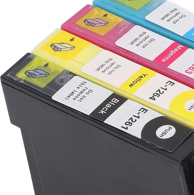 Набір картриджів Epson T1261 T1262 T1263 T1264 з чипами DuraBrite Ultra Ink 4 шт. для Stylus NX та WorkForce WF Дніпро - фото 3