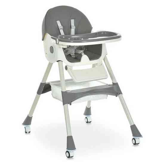 Стільчик для годування M 6302 Gray складний, 5-ти точкові ремені Вінниця