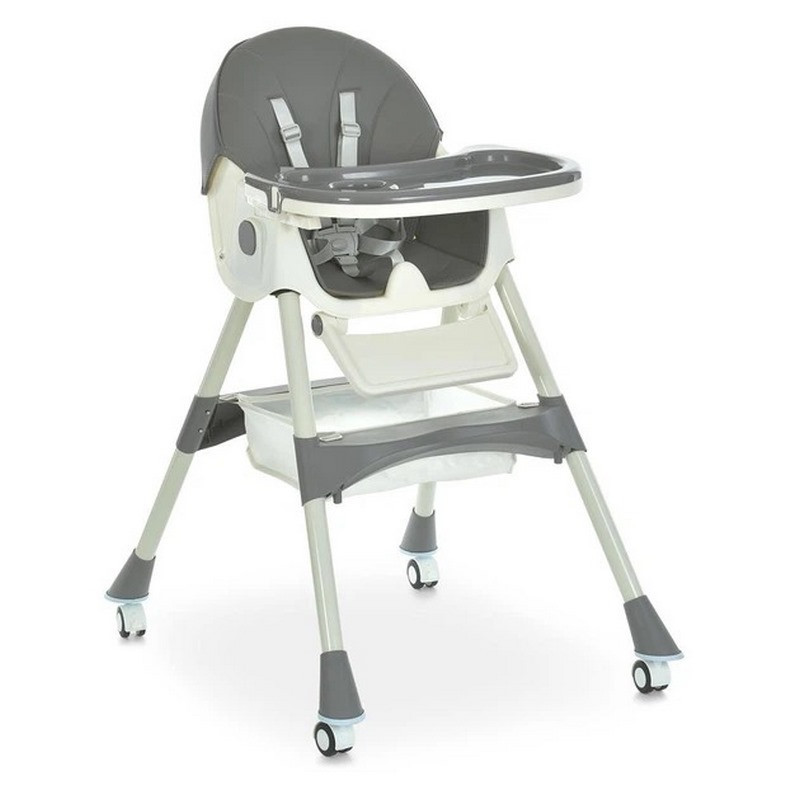 Стільчик для годування M 6302 Gray складний, 5-ти точкові ремені Вінниця - фото 1
