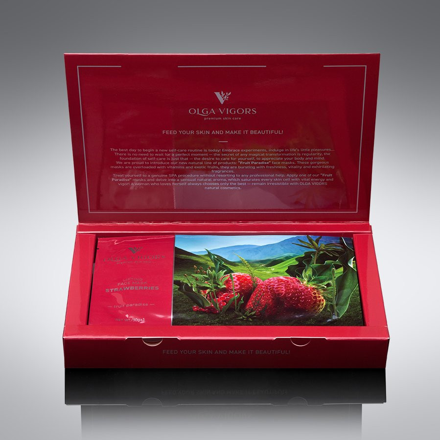 Ліфтингова маска для обличчя Полуниця Vigor 4 шт Київ - фото 2