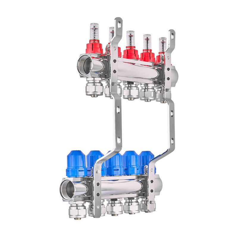 Колекторний блок з витратомірами та євроконусами Koer KR.1210-4 - 1"x4 WAYS (KR5266) Київ - фото 3