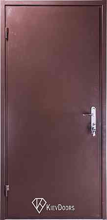 Двери Металл/ДСП+притвор, Шагрень 8017 снаружи, внутри ДСП 16 мм, толщина короба 80 мм, полотно 50 Киев