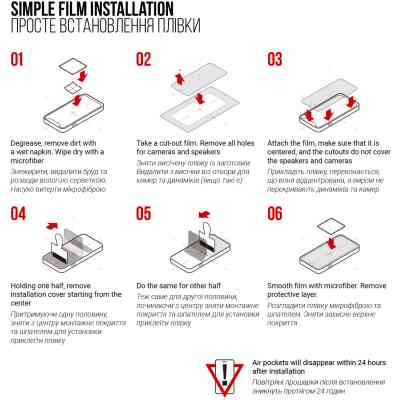 Пленка защитная Armorstandart Xiaomi Mi Band 8 9 pcs. (ARM67091) Винница