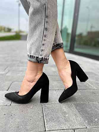 Lino Marano Туфлі жіночі Lino Marano Y471-6 чорні (весна-осінь, еко-замша) (4599) 37 Коломыя