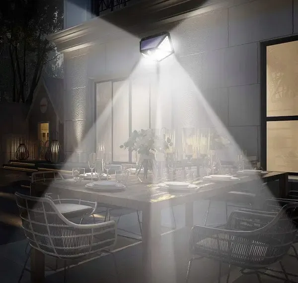 Уличный настенный светильник Lesko SH-100 на солнечной батарее с датчиком движения 100 LED диодов Коломыя - изображение 4