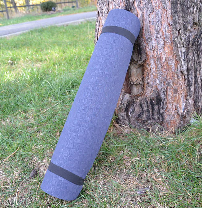 Килимок для йоги та фітнесу PowerPlay 4150 TPE Premium Performance Mat Синій (183x61x0.6) Луцьк - фото 6