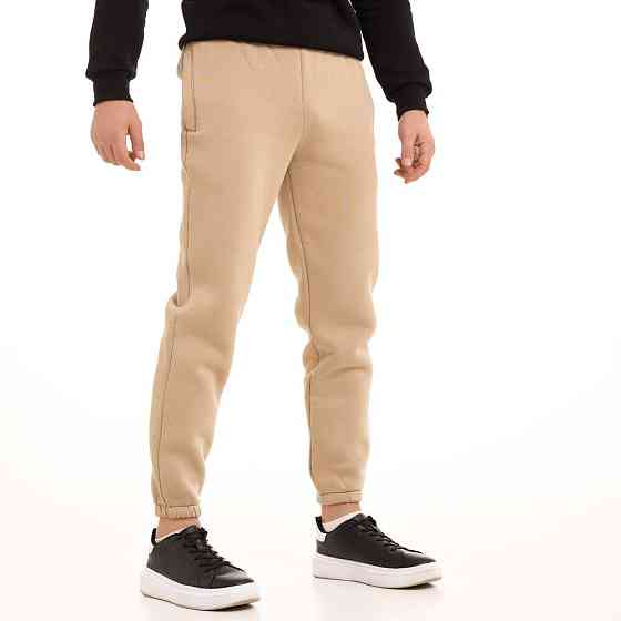 Чоловічі штани джогери з кишенями пісочні Pobedov 007 ЗИМА Київ