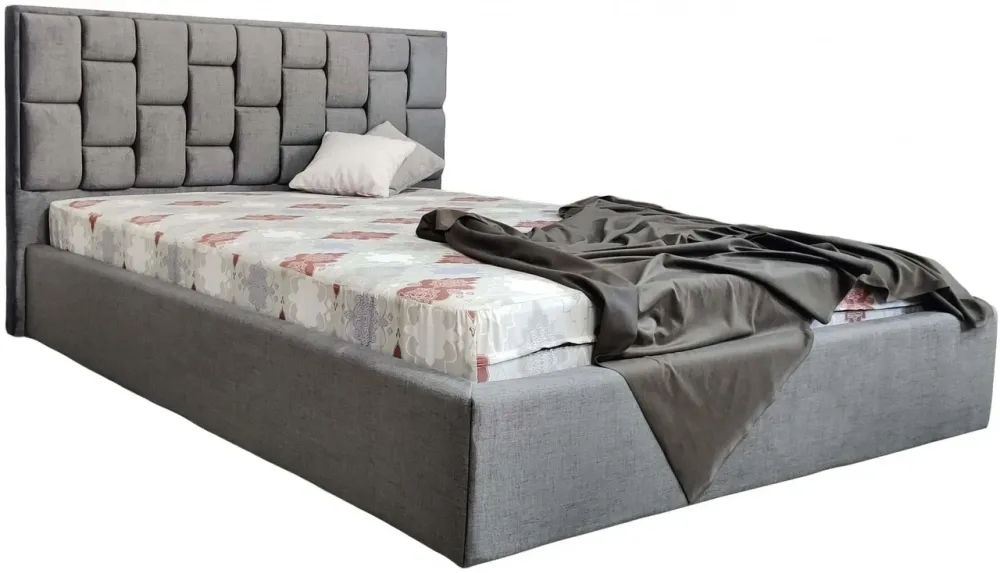 Кровать BNB Двуспальная Royal Comfort 180 x 200 см Simple С подъемным механизмом и нишей для белья Серый Киев - изображение 2