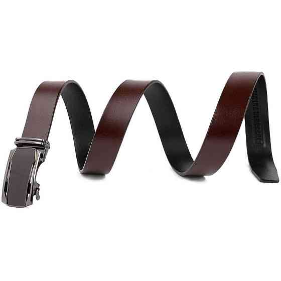 Ремінь чоловічий c матовою вставкою на пряжці Vintage 20278 Коричневий Київ