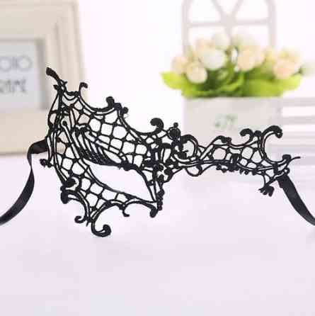 Маскарад маска на очі one size чорний Київ