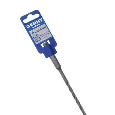 Бур Зеніт "ПРОФІ" SDS-Plus 6х210 мм, спіраль 4S (20006210) Вінниця - фото 3