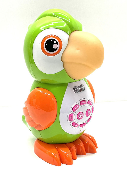 Музична іграшка Limo Toy Балакуче звірятко Попуга з сенсором і підсвічуванням Зелений (FT 0041) Чернігів - фото 3