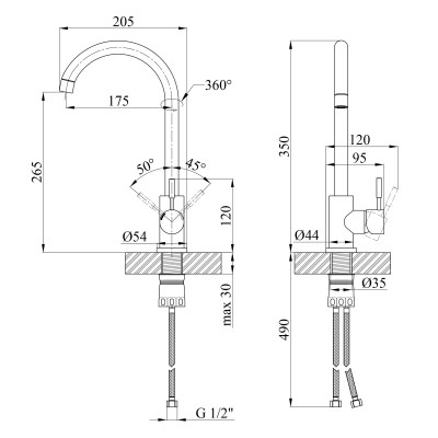 Змішувач Kroner Klassisch-SCH035 Вінниця - фото 3