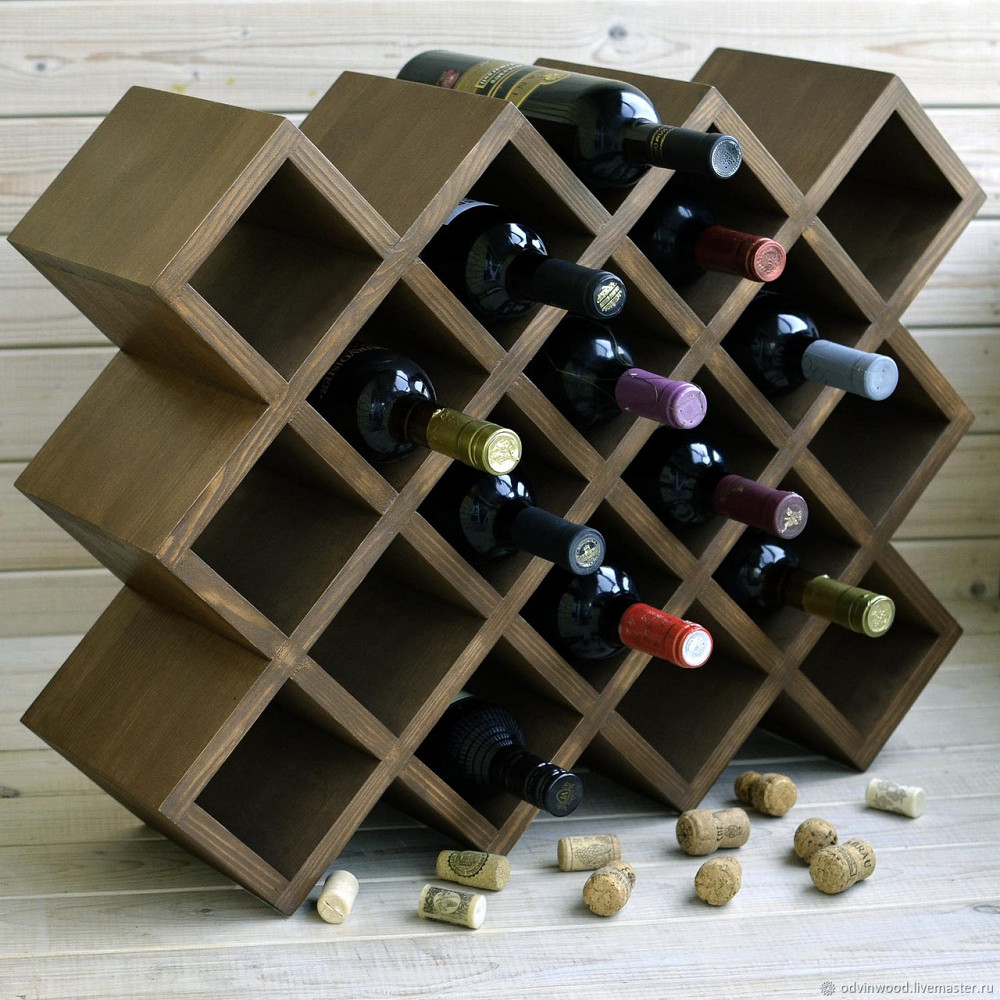 Настольная винная полка 