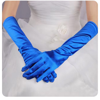 Рукавички сині вечірні довгі Київ - фото 1