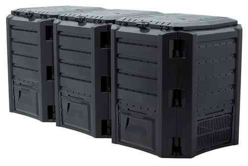 Компостер садый PROSPERPLAST MODULE COMPOGREEN 1200 л, черный Киев