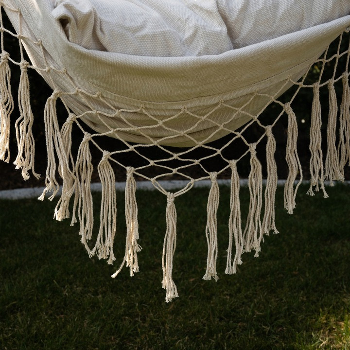 Подвесное Кресло - гамак бразильский с 2 подушками Gardlov (23670) Бежевый Нововолынск - изображение 9