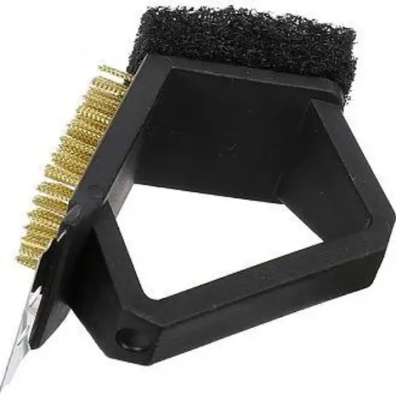 Щетка для чистки барбекю CD-15A с пластиковой ручкой Коломия