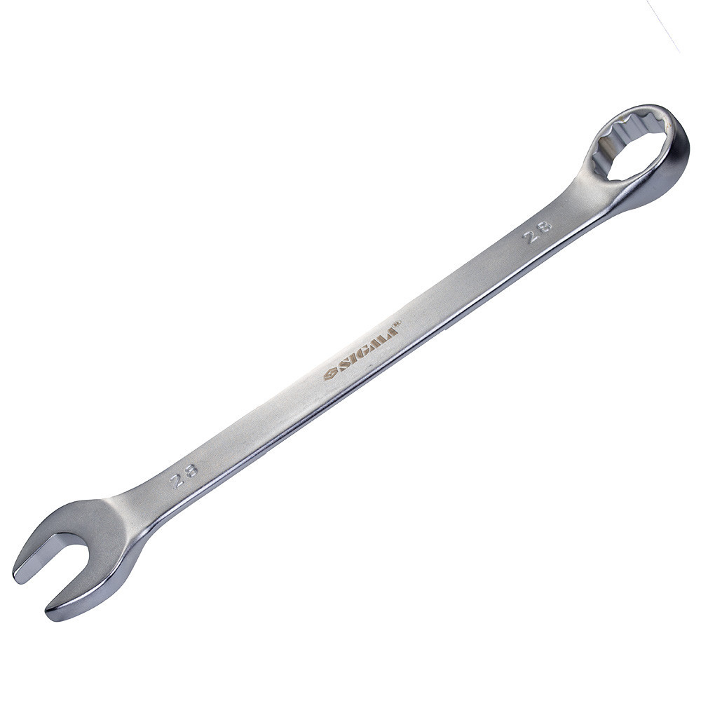 Ключ ріжково-накидний 28 мм CrV satine SIGMA (6021281) Київ - фото 4