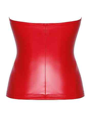 Корсет Noir Handmade F355 Red powerwetlook corset - M Sex Aura Киев