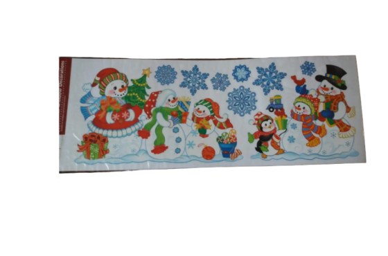 Новогодние наклейки Melinera 21 на 55 см разноцветный Киев