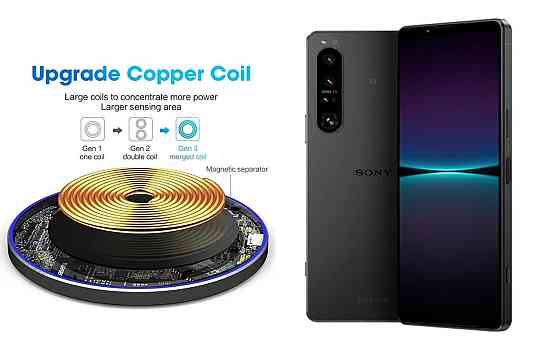 Бездротовий зарядний пристрій Copper до 30W для OnePlus Ace 3 Pro, USB-C, LED Київ