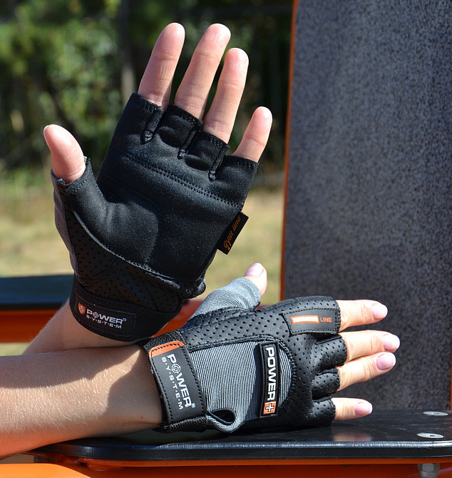 Рукавички для фітнесу Power System PS-2500 Power Plus Black/Grey XL Кам'янське - фото 6