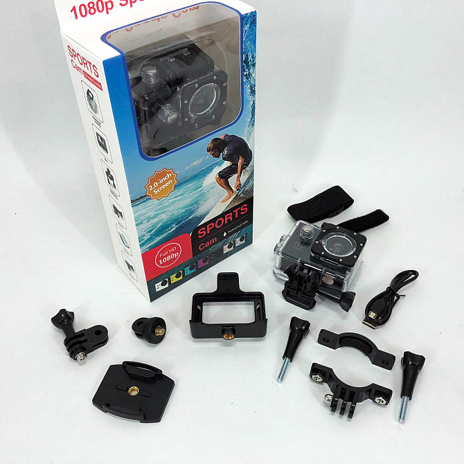 Нательная камера DVR SPORT A7, Налобная камера, Экшн hd 1080p обзор Нагрудный видеорегистратор HG-89 Львов - изображение 3