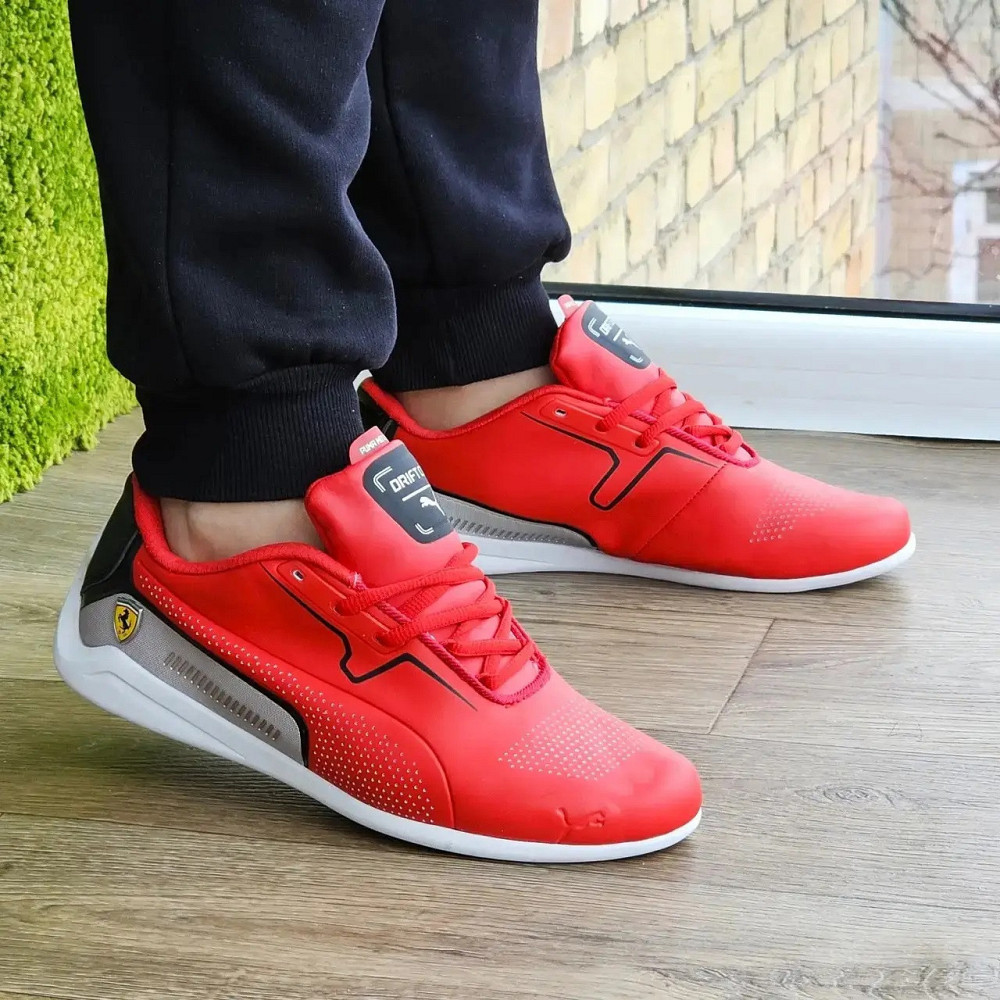 Кроссовки Puma Красные Мужские Пума Кожаные Авто Мото (размеры: 42,43,44,45) Днепр - изображение 7