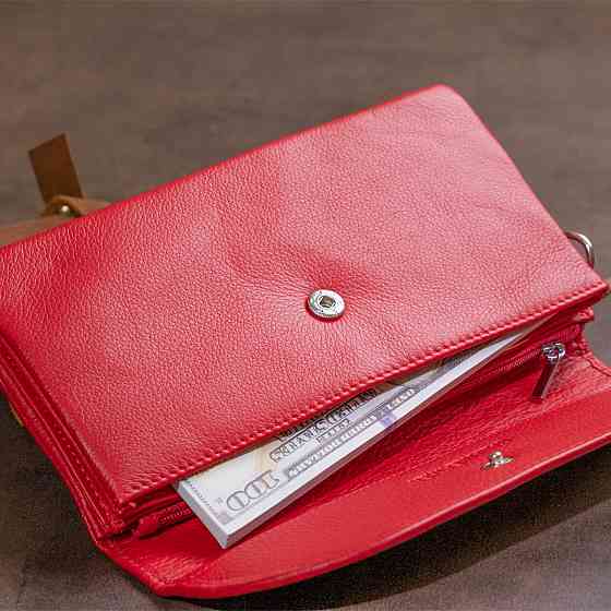 Клатч зі шкіри жіночий ST Leather 19321 Червоний Київ