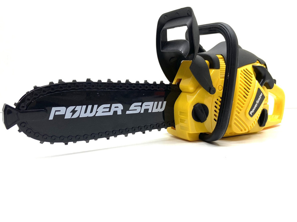 Бензопила Wei Da іграшкова звук рухлива стрічка 38см Жовта (192D1) Чернігів - фото 1