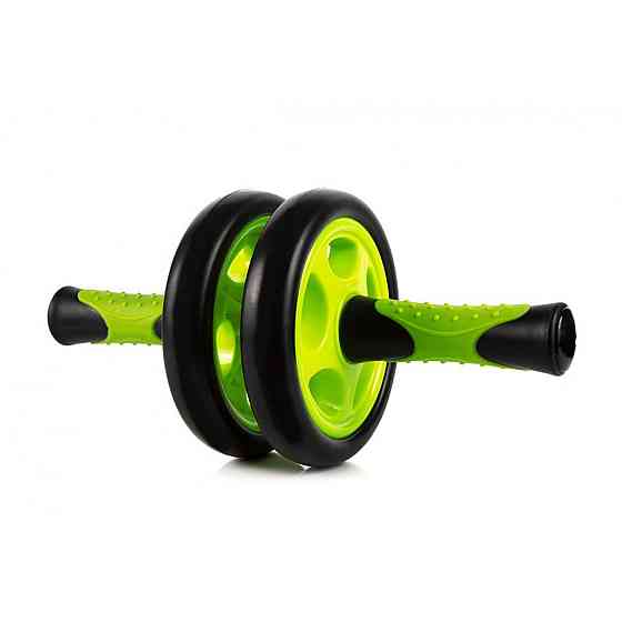 Колесо для преса подвійне PowerPlay 4327 Dual-Core Ab Wheel Чорно-червоне Кам'янське