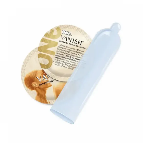 Презервативи ONE Vanish Hyperthin 12 шт, подарункова упаковка тюб Львів
