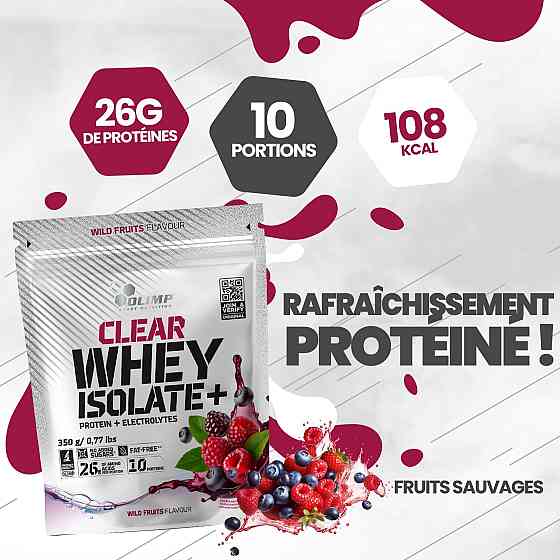 Протеин Olimp Clear Whey Isolate+ 350 g, дикие фрукты Луцк