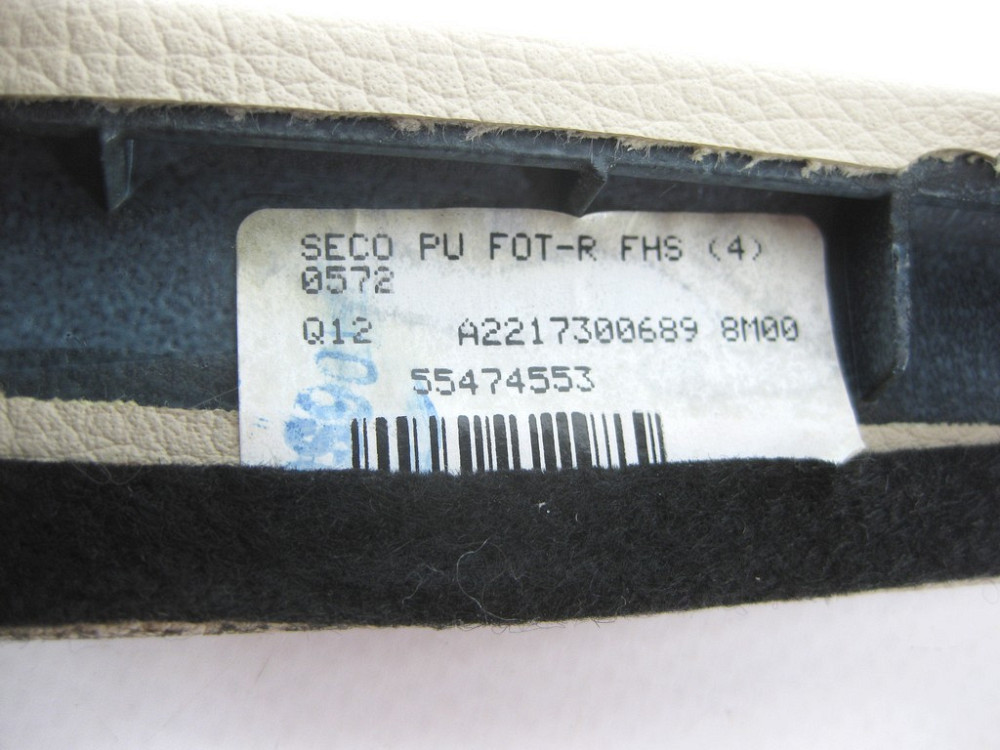 Mercedes-Benz  A2217300689 8M00 Бежева накладка блоку кнопок склопідйомника задніх правих дверей S-class short W221 S-class long V221 Одесса - изображение 10