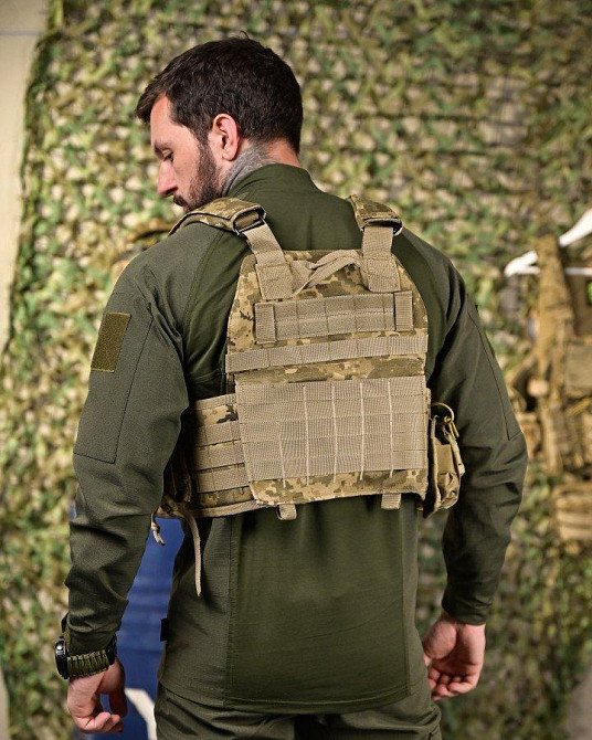 Плитоноска 4 точки сброса 7.62 пиксель   ПП4631 Одесса - изображение 3