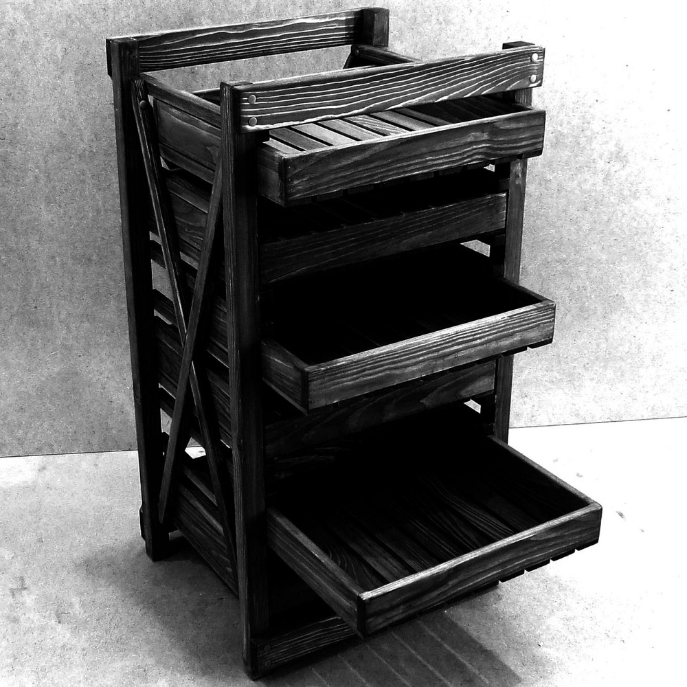 Стелаж для овочів і фруктів "Ровен 50" венге Миколаїв - фото 4