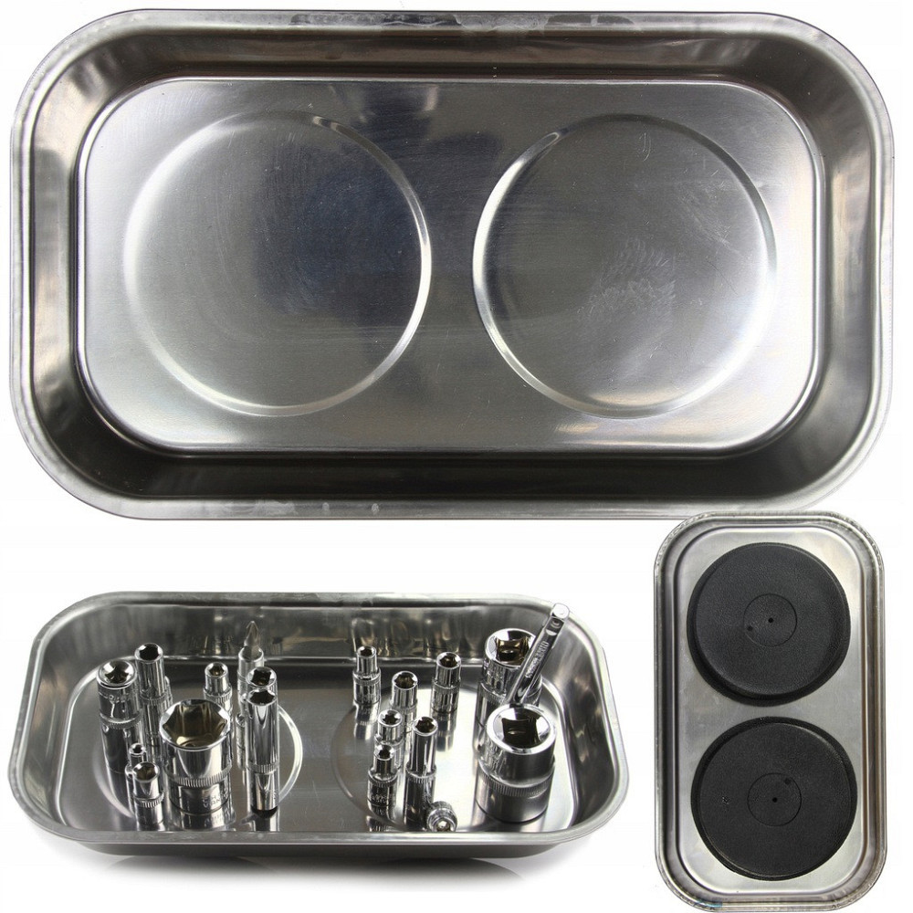 Магнітна подвійна чаша для майстерні під зберігання різних деталей Mar-Pol (M66806) Нововолинськ - фото 1