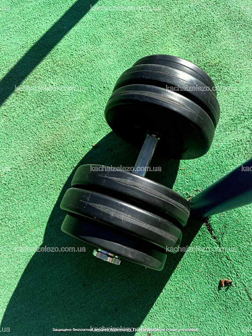 Гантелі набірні 2 по 28 кг з ABS покриттям хром грифи Гантелі, гирі, штанги і диски бітумні Київ - фото 5