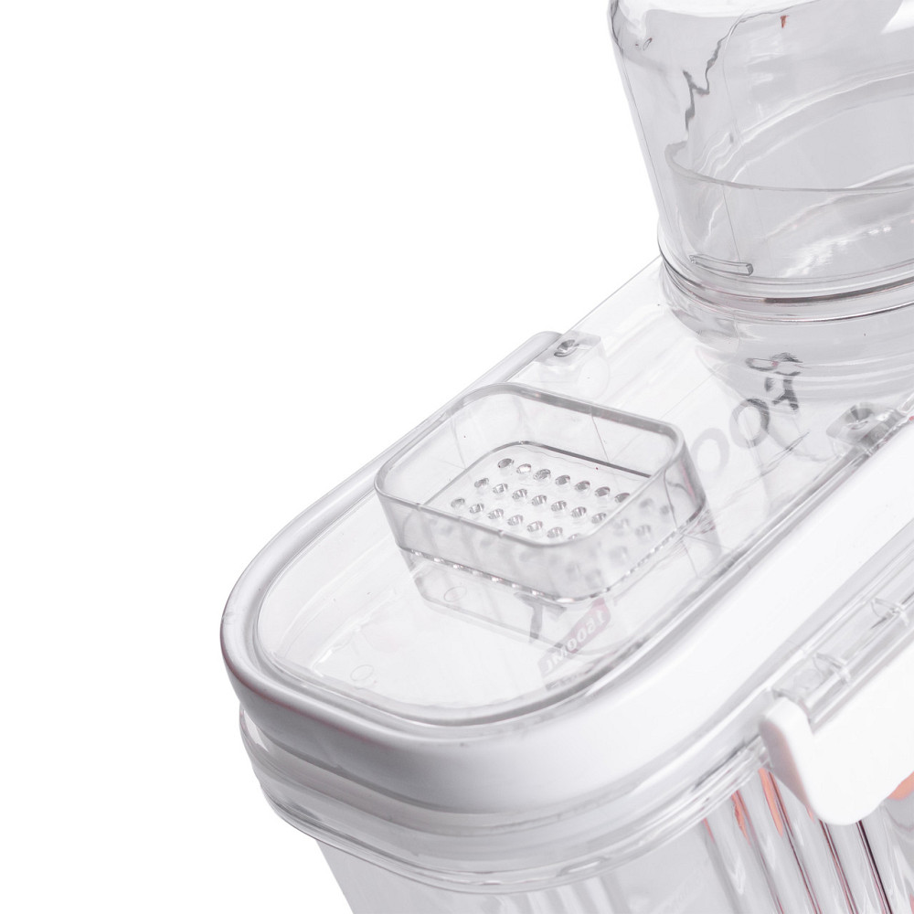 Контейнер для зберігання сипучих продуктів 20х11х22 см з дозатором і мірною шкалою ємність для круп 2л HP-27-13 Коломия - фото 8