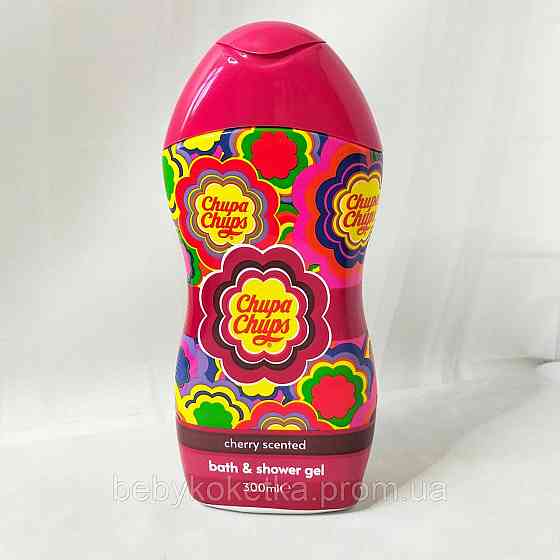Гель для душу з ароматом вишні Chupa Chups Cherry scented 300мл. Львів