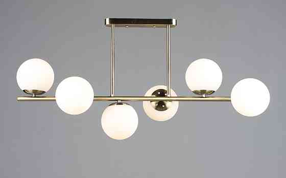 Люстра стельова на 6 плафонів VALESO N6799/6 для вітальні спальні бронза Коломия