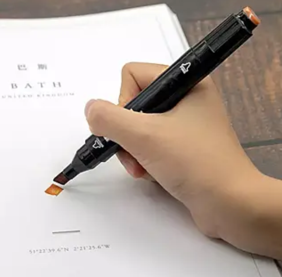 Набір двосторонніх маркерів Sketch Marker, 60 кольорів, професійні маркери для малювання та творчості Одеса - фото 7