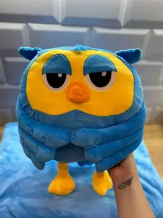 Profi Мягкая игрушка " Happy Baby" Сова плед-подушка трансформер 3 в 1 синий Киев