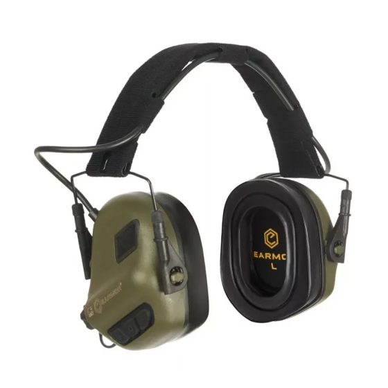 Активні захисні навушники Earmor M31 Plus з кріпленням Чебурашка Earmor M16A (Оливковий) Вінниця