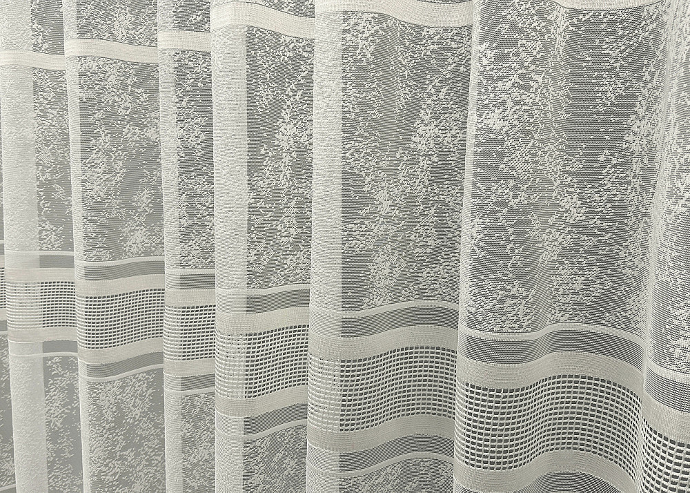 Тюль жакард мармур, колекція "Cale" колір кремовий 1553т Київ - фото 3