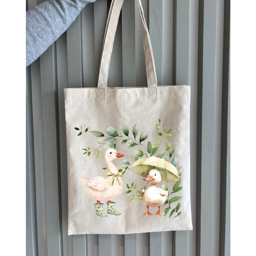 Екошопер BookOpt BK4103 Веселі Гусята бежевий Київ - фото 5