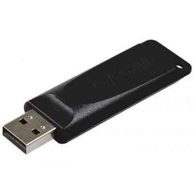 USB флеш накопитель Verbatim 64GB Slider Black USB 2.0 (98698) Винница
