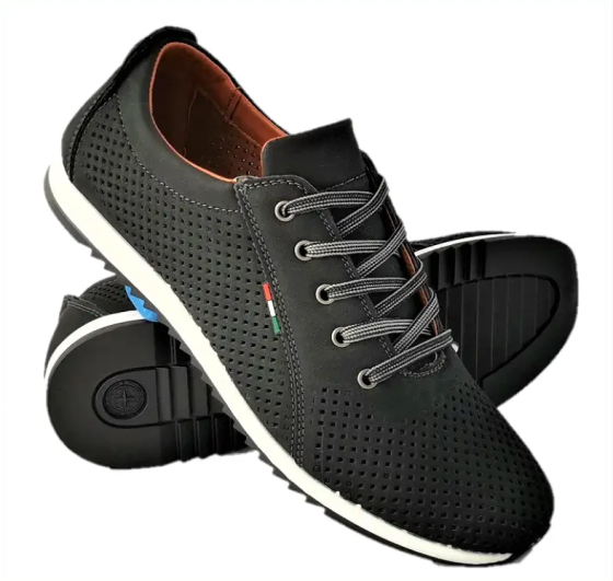 Чоловічі мокасини Літні Кросівки Сіточка Чорні (розміри: 40,41,42,43,44,45) Відео Огляд — 08-1 Дніпро